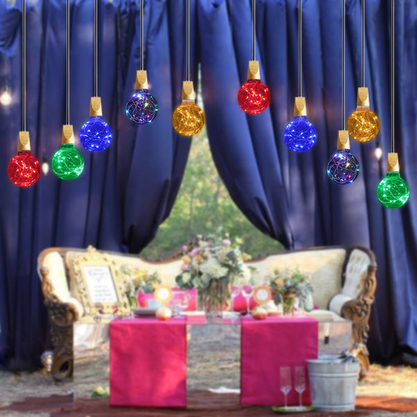 Copper Wire String Light on Bulb