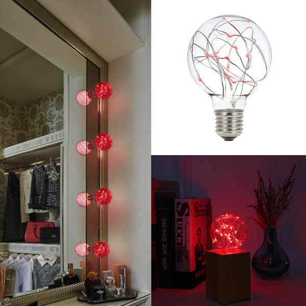Copper Wire String Light on Bulb