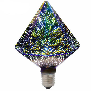 3D Fireworks Filament Light Bulb
