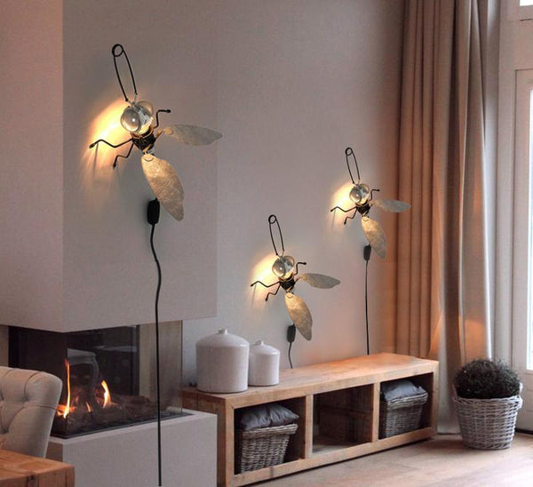 Flying Dragonfly Unique Wall Lamp