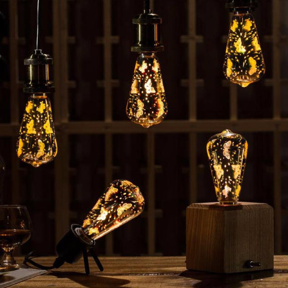 3D Butterfly LED Bulb