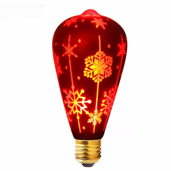 Lovely Red Snowflake Bulbs