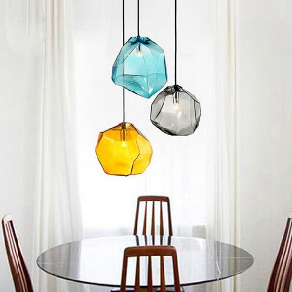 Minimalist Colorful Glass Pendant Lamps