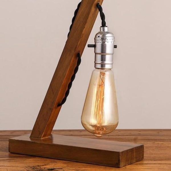 Wooden Retro Creative Table Lamp